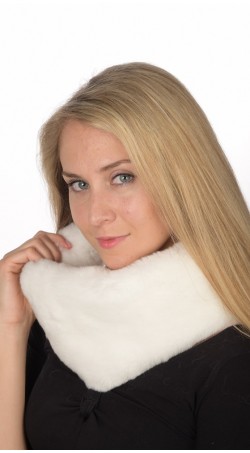 White Rex Fur Neck Warmer